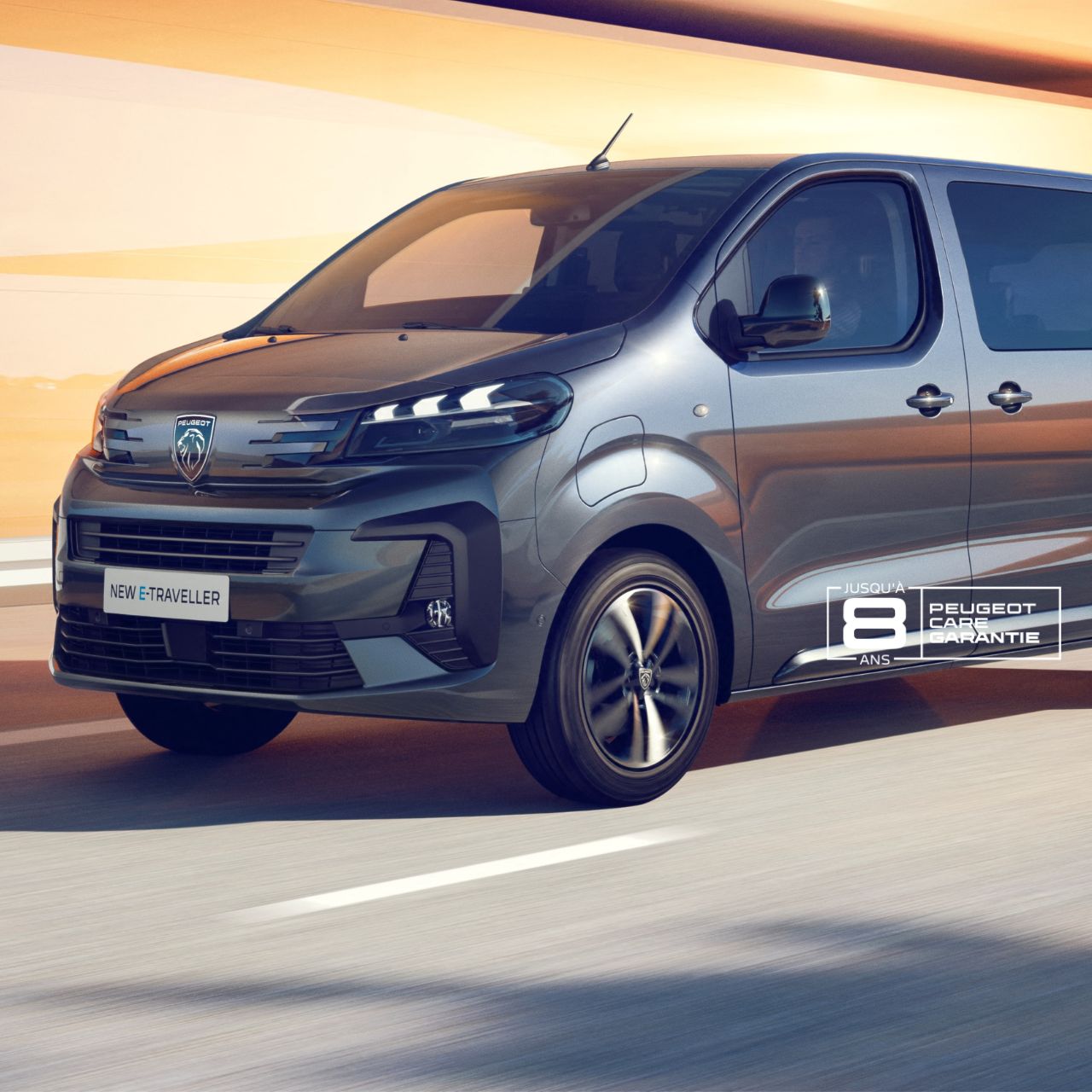 New PEUGEOT E-TRAVELLER front view
