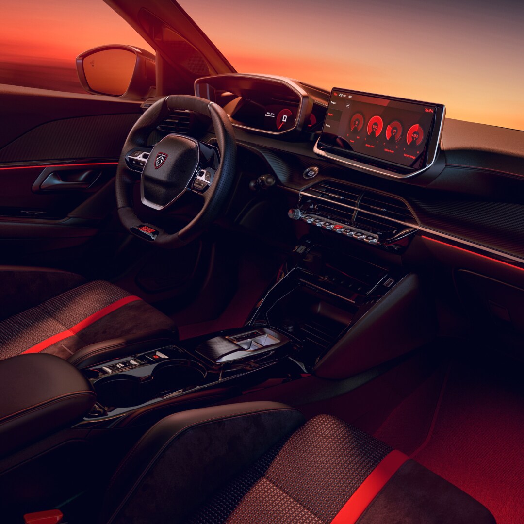 PEUGEOT i-Cockpit® van de nieuwe PEUGEOT E-208 GTi