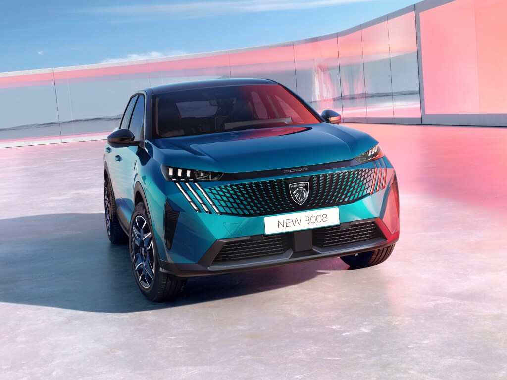 Nieuw PEUGEOT 3008 Hybrid Blue Obsession vooraanzicht