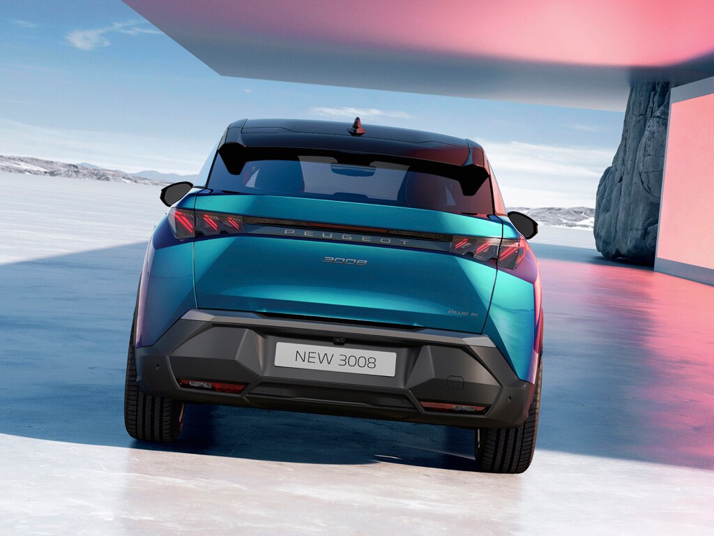 Nieuwe Peugeot 3008 Plug-in Hybrid – achteraanzicht