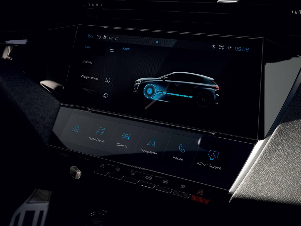 PEUGEOT E-308 10'' aanraakscherm